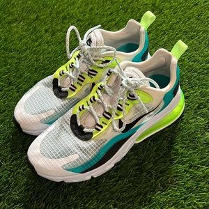 Nike White and Neon Green Men's Shoes